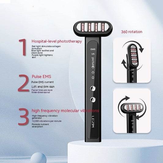 Rotatable Pulse Beauty Instrument – Vibration & Light Therapy